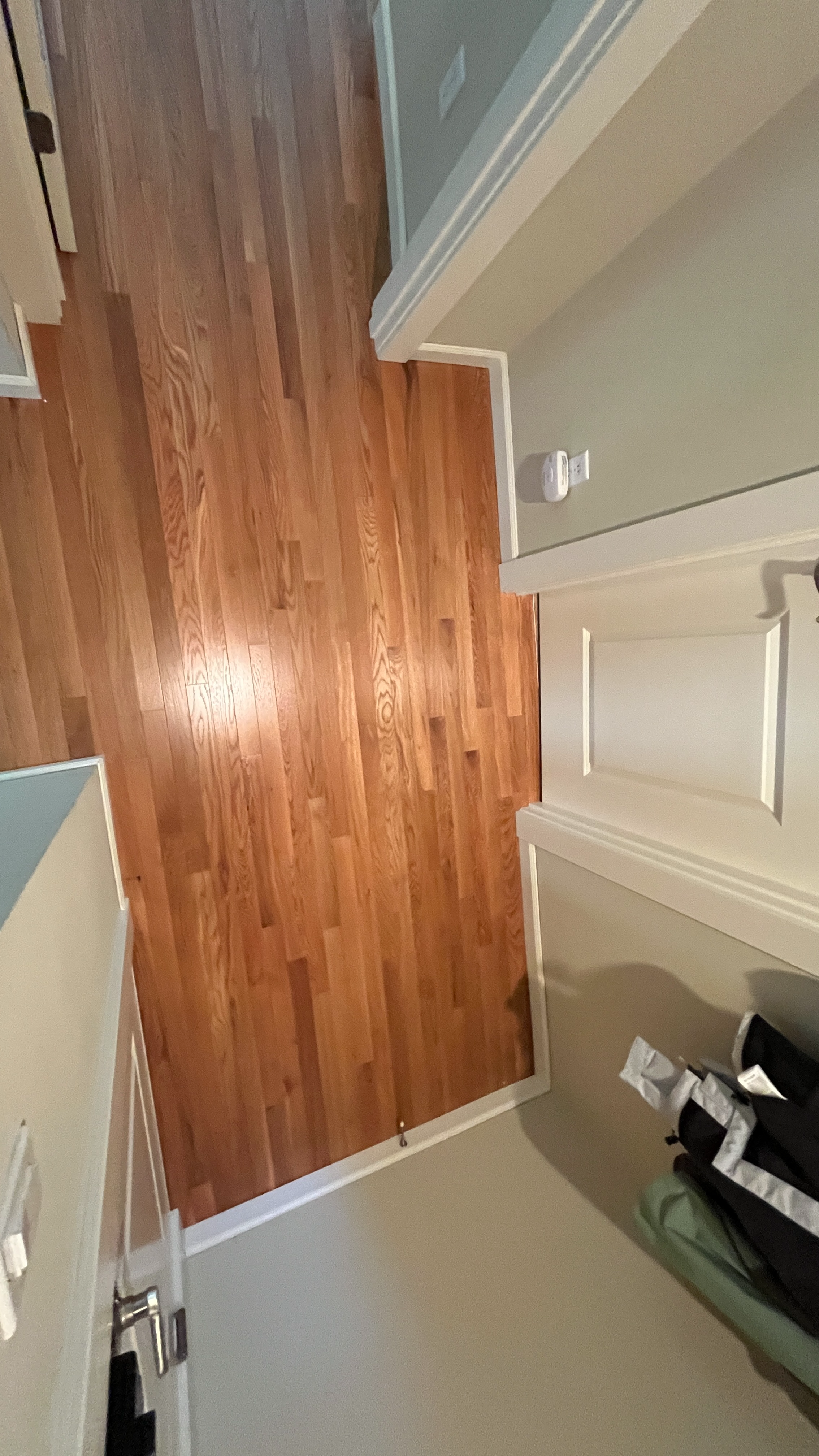 Warm Oak Hallway Refinish
