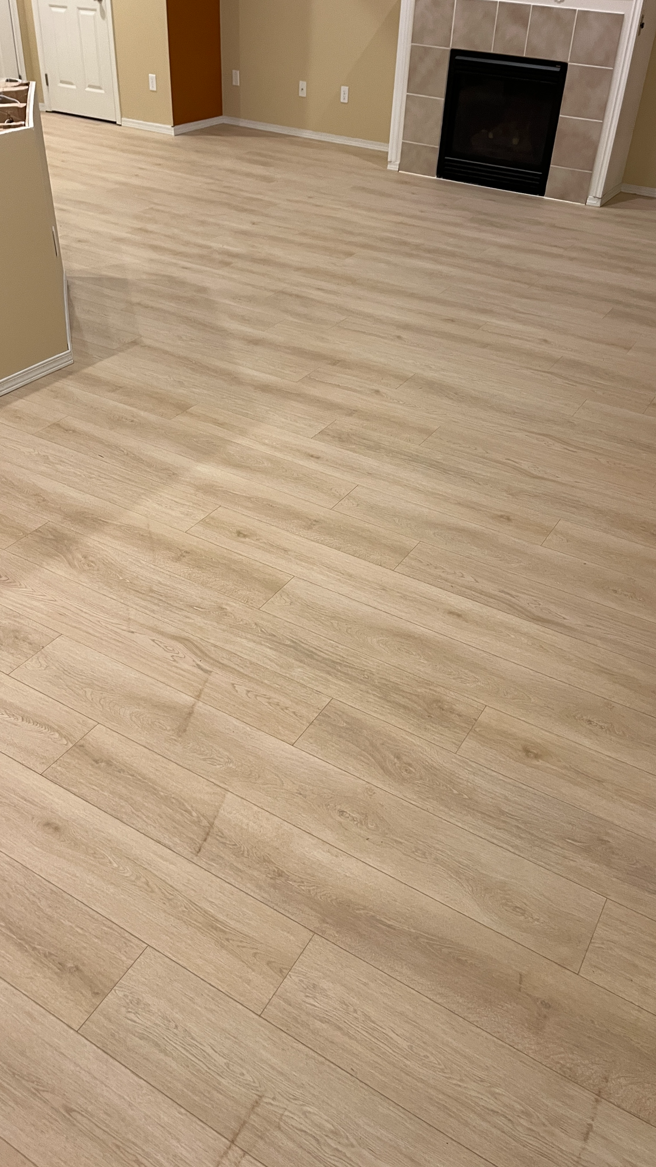 Light Oak Basement Install