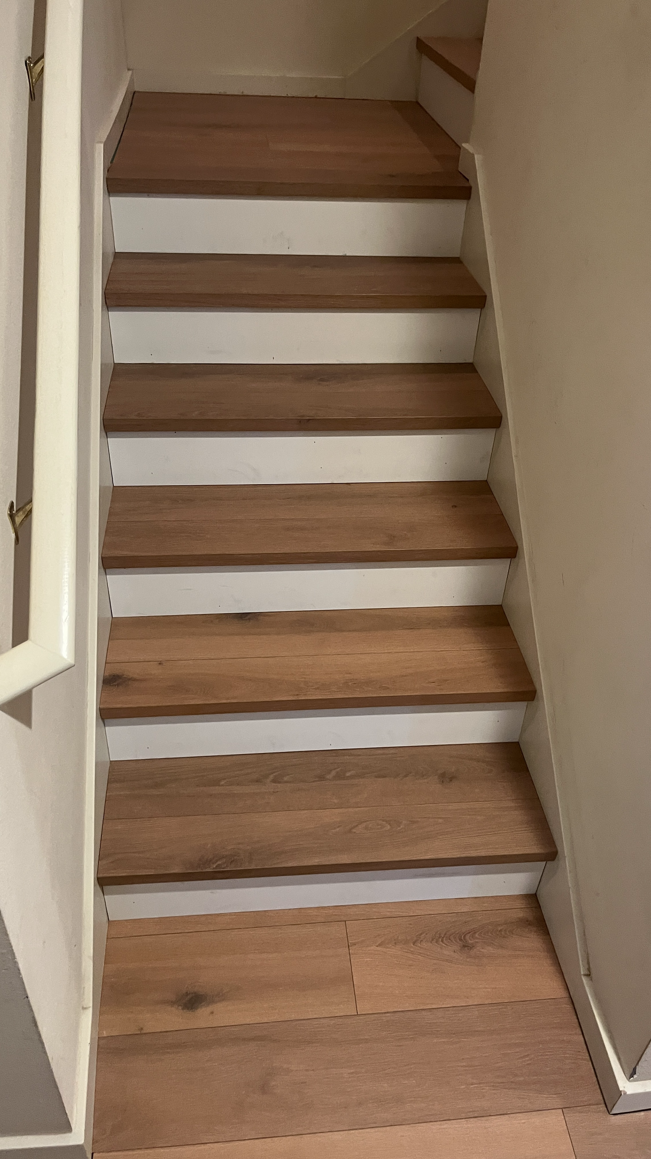 Oak Stair Tread Remodel